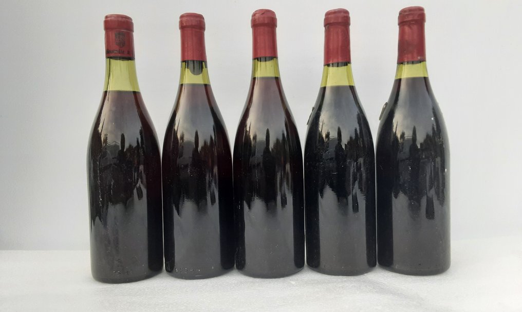 1982 x 2 Geisweiler Chambolle-Musigny; 1978 x 2 Volnay Antoine Demelo; &1972 Pernand-Vergelesses Baron - Borgogna - 5 Bottiglie (0,75 L) #4.3