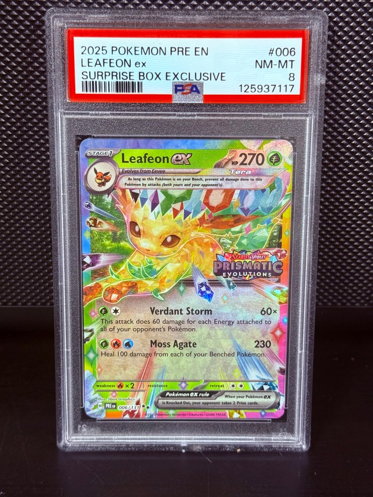 Pokémon - 1 Graded card - Leafeon Foil, Limited edition - PSA 8 - Various sets #1.0