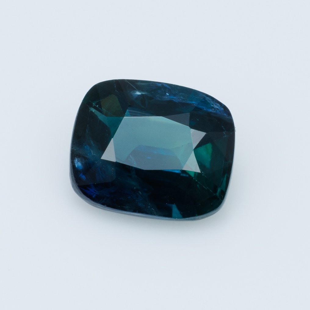 Fără preț de rezervă Albastru, Verde Safir - 1.74 ct - IGI (Institutul gemologic internațional) - Albastru-verde #1.0