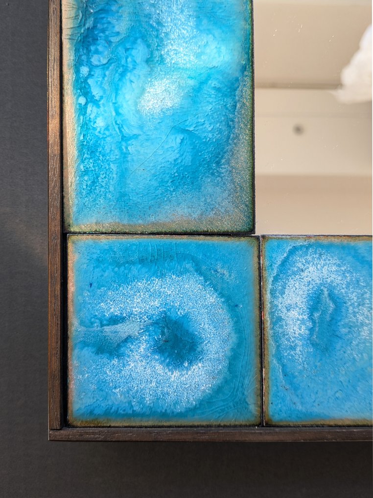 Margarete Weidling-Roehse - 镜子  -  - 一面配备八个搪瓷铜板的镜子 #2.1