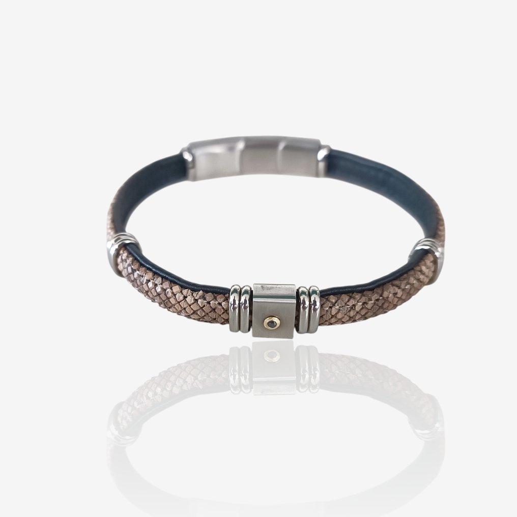 Other brand - 18 carats - Acier, Or jaune - Bracelet - artisanal #1.0