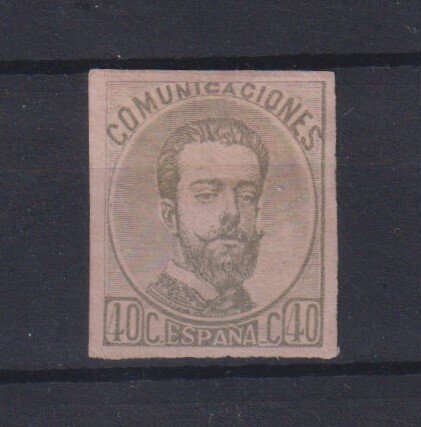 西班牙 1872 - Amadeo颜色错误-未校正 - Edifil nº 125ccs #1.0