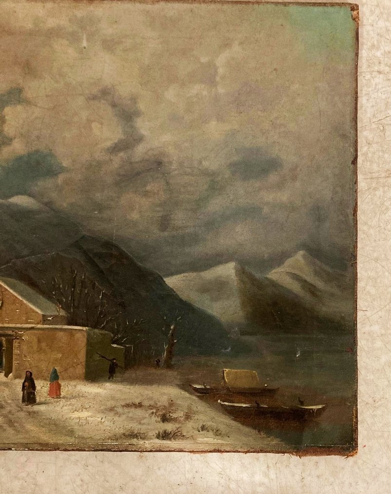 Αυστριακή σχολή (XIX) - Paesaggio montano innevato #4.3