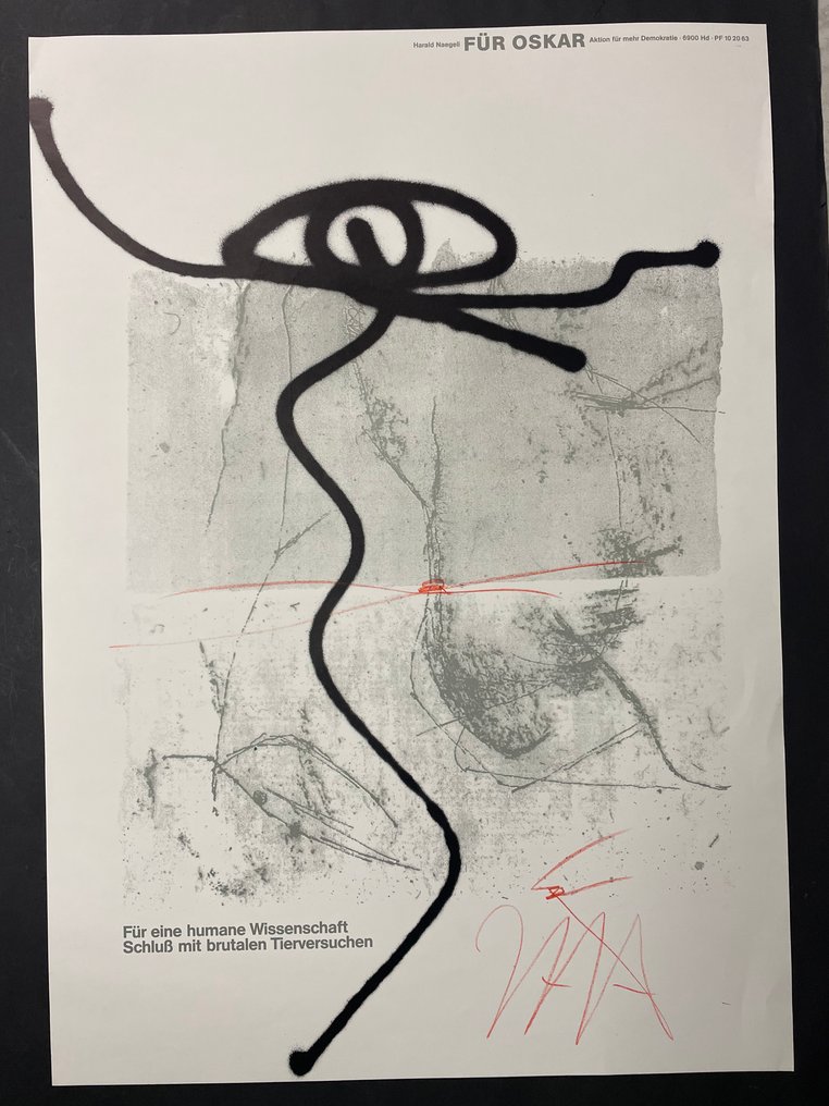 Harald Naegeli (1939) aka “Sprayer of Zurich" - Für Oskar #1.0