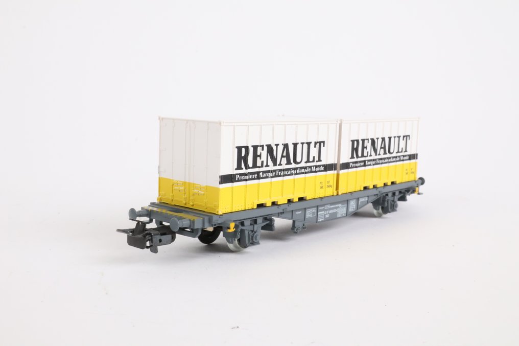 Märklin H0 - 4767 - Vagón de tren de mercancías a escala (4) - Camiones portacontenedores Renault - SNCF #2.1