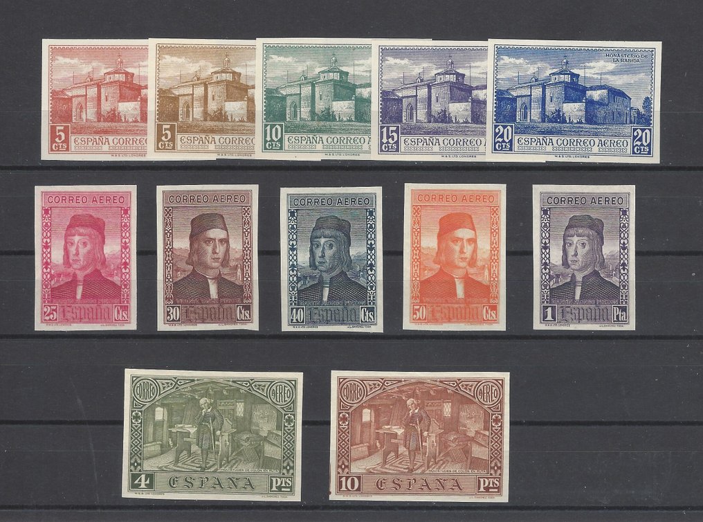 Spanyolország 1930 - Colón légző- és fog nélküli - Edifil 547s/58s #1.0