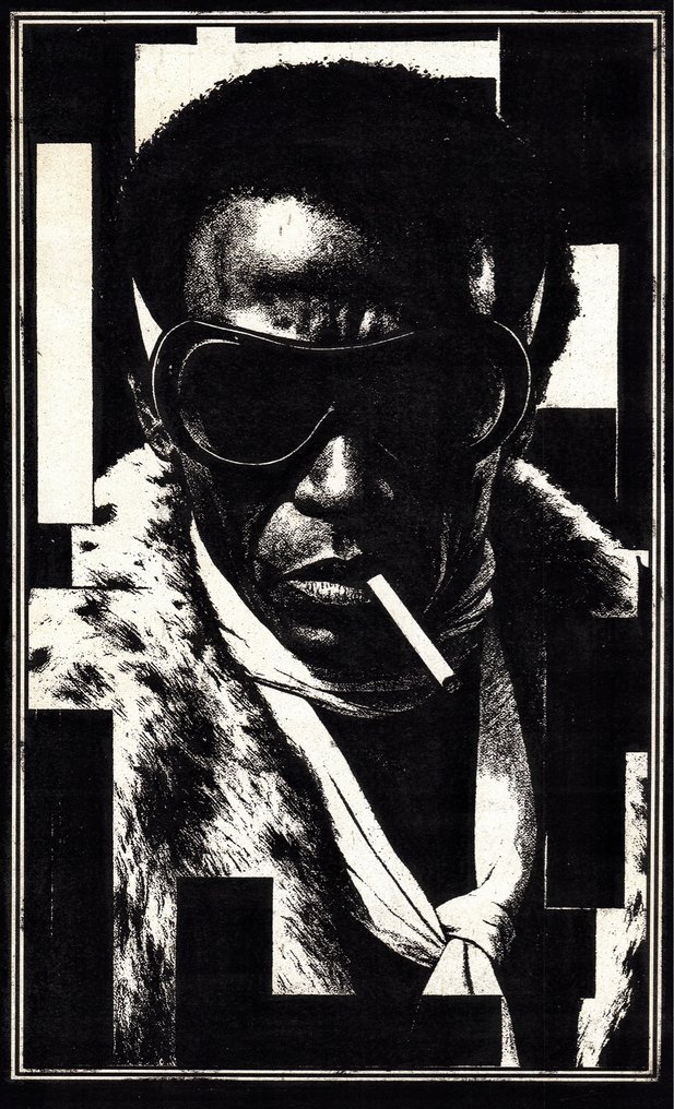 Æ (XX-XXI) - Miles Davis – Black & White Jazz Triptych (Set of 3) | Hand-Painted Limited Edition by Æ #1.0