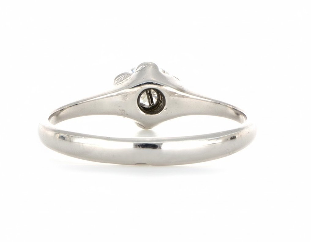 χωρίς τιμή ασφαλείας - Δαχτυλίδι - 18 καράτια Λευκός χρυσός - 0.15ct. tw. Διαμάντι (Φυσικό) #1.0