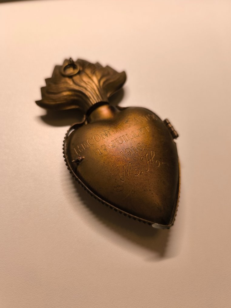 Αντίκες Λείψανο - Μέταλλο - 1910-1920 - Heilig Hart #2.1