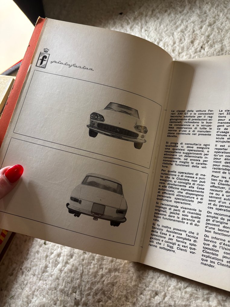 Ferrari 330 GT operating, maintenance and service handbook - 1960 #3.2