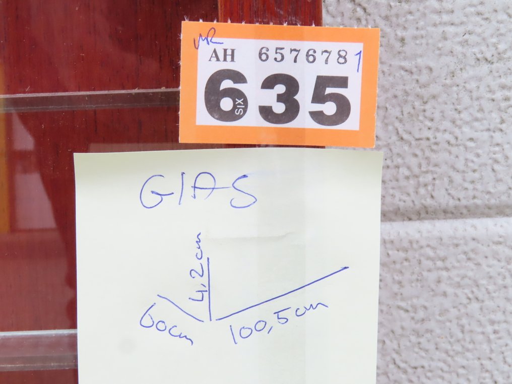 Vitrine - Display case - 100.5cm x 60cm x 4cm with 7 glass panels. - Wood, Glass #2.1