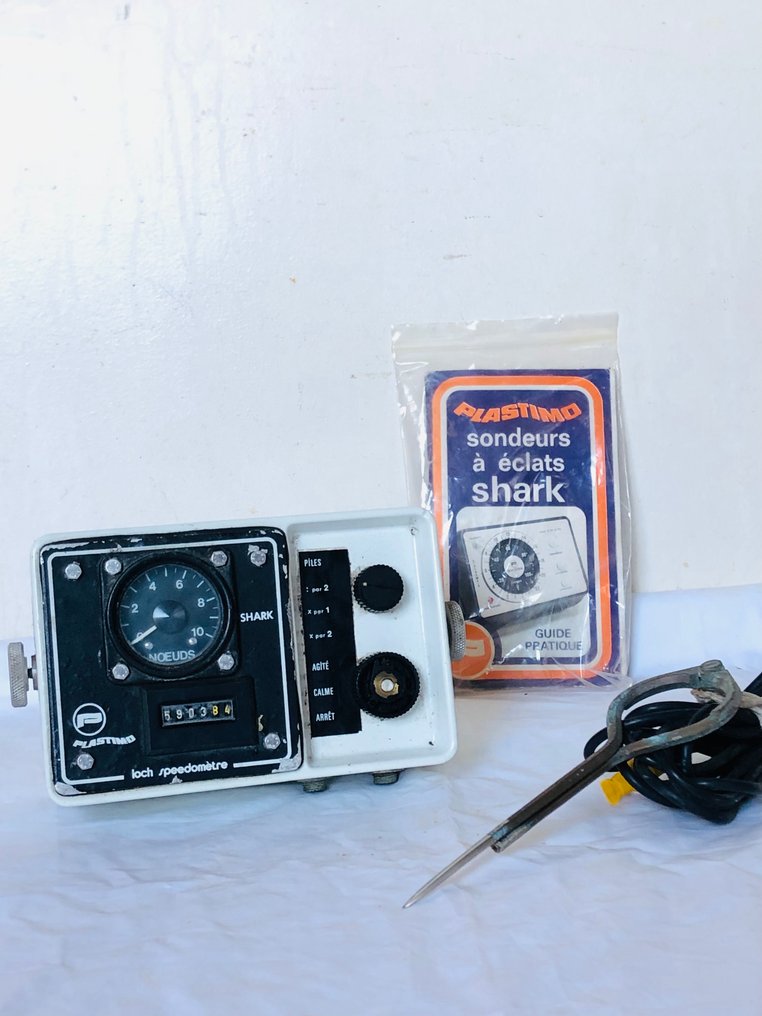 Obiecte maritime - Instrument de mesure nautique et marine Plastimo Shark – Loch / Speedomètre ancien - Aluminiu, Metal #3.2