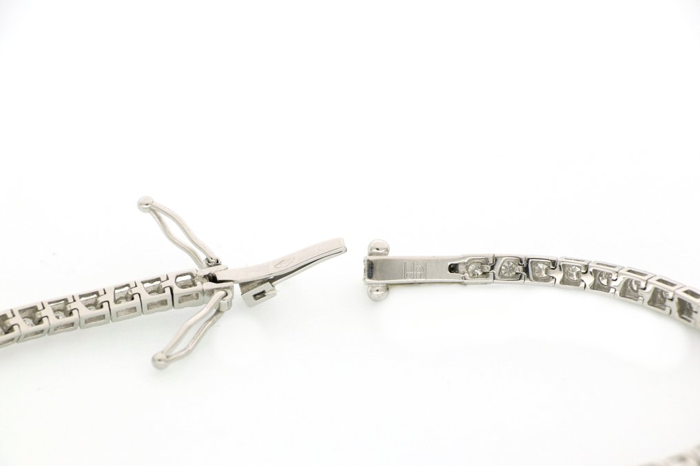 没有保留价 - 手镯 - 18K包金 白金 -  0.96ct. tw. 钻石 (天然)  #3.2