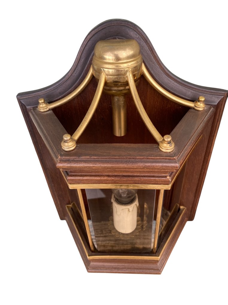 Aplique (2) - Estilo colonial - Madera, Vidrio #4.3