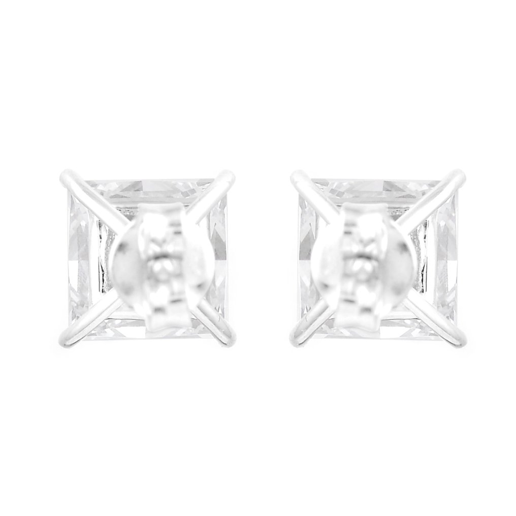 没有保留价 - 耳环 - 14K包金 白金 - 4.06ct. tw. 钻石 (实验室培育) - 钻石 #3.2