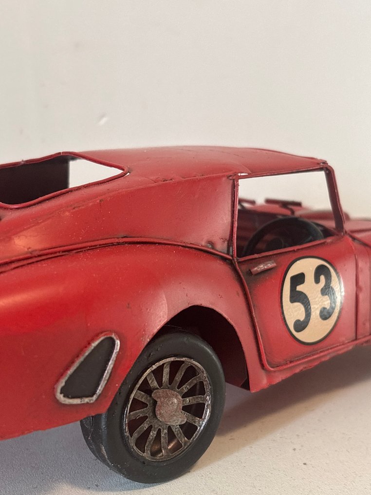 雕刻, Oldtimer raceauto - 9 cm - 金屬 #4.3