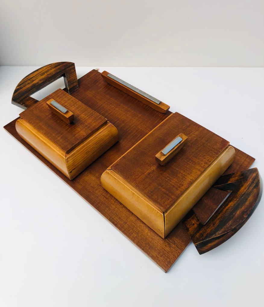 Skrivebordsæt - Træ, Stål #2.1