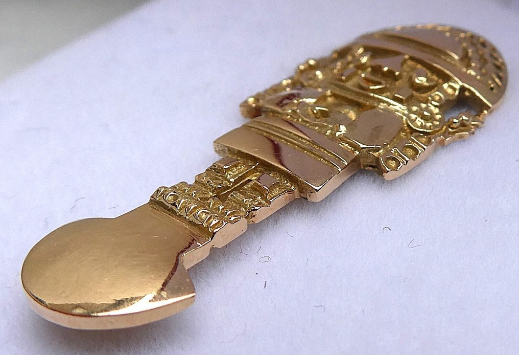 墜飾 - 18 克拉 黃金 - Tumi Peru #1.0