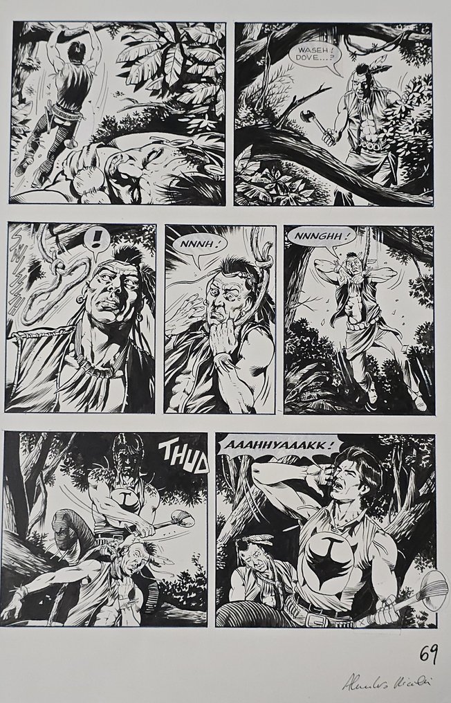 Piccinelli, Alessandro - 1 Original page - Zagor #1.0