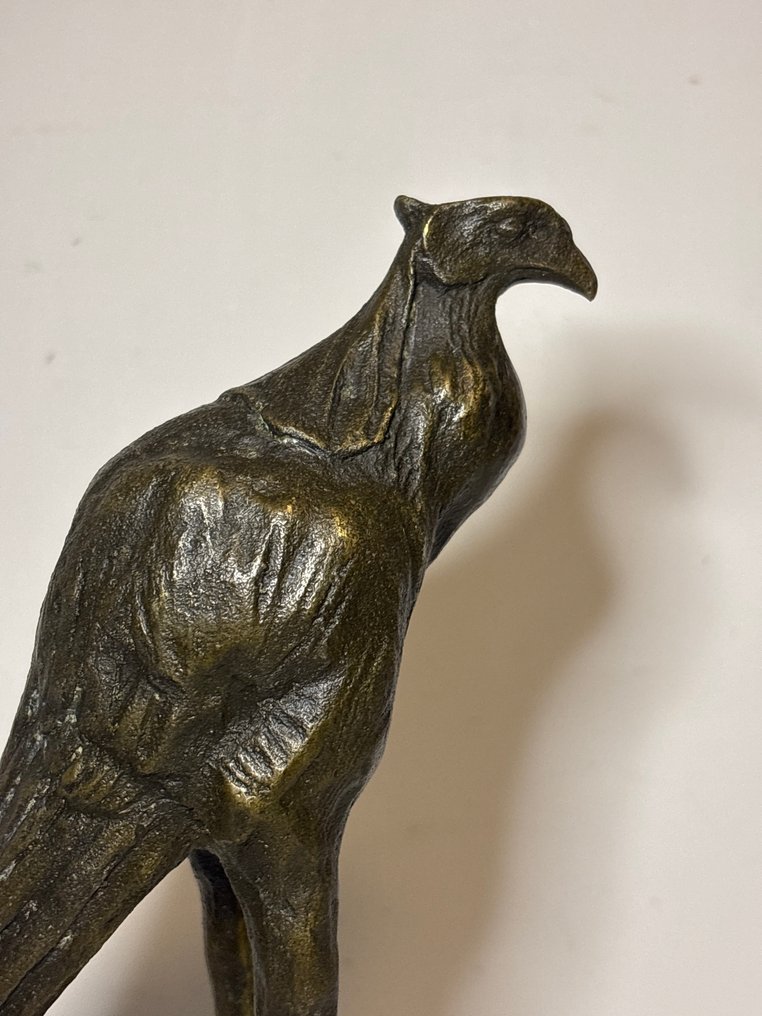 雕刻, Secretarisvogel - Bugatti reproduction - 26.5 cm - 青銅色 #1.0