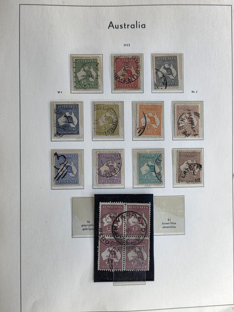Αυστραλία 1913/1980 - Συλλογή σε άλμπουμ Leuchtturm #1.0