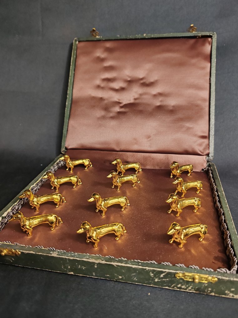 Knife rest (12) - Gilt bronze #1.0