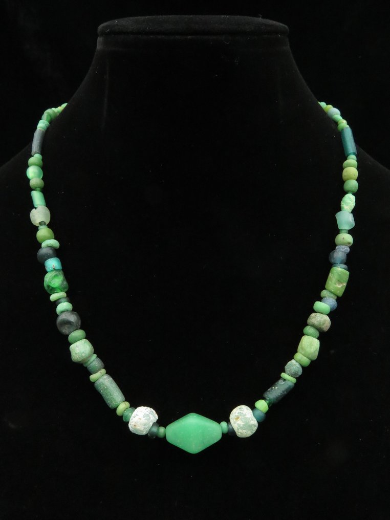 古罗马 由玻璃珠制成的项链 - 42 cm  (没有保留价) #1.0