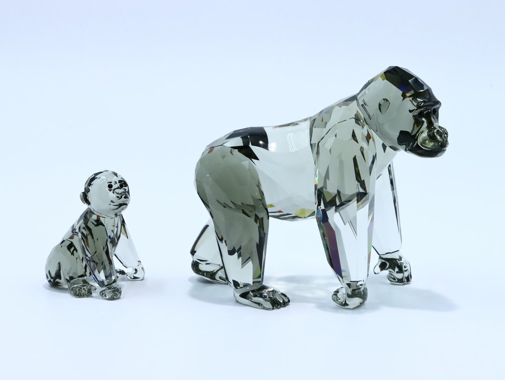 Figure - Swarovski Crystal - Annual Edition 2009 Gorillas (Boxed + Certificate) - Crystal #2.1