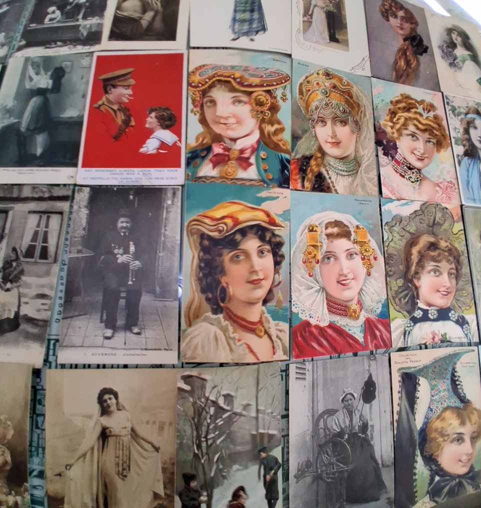 Γαλλία - Γυναίκες (γυναίκες στη δουλειά, στον στρατό, ντυμένες σαν άνδρες, στην ποινική αποικία, ...), Πόλη και τοπία, Διάφορα - Καρτ-ποστάλ (80) - 1910-1940 #2.1