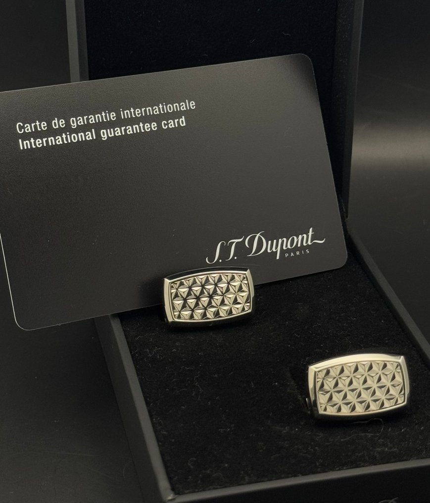 No reserve price - S.T. Dupont - Cufflinks Metal - Original Box & Card #1.0
