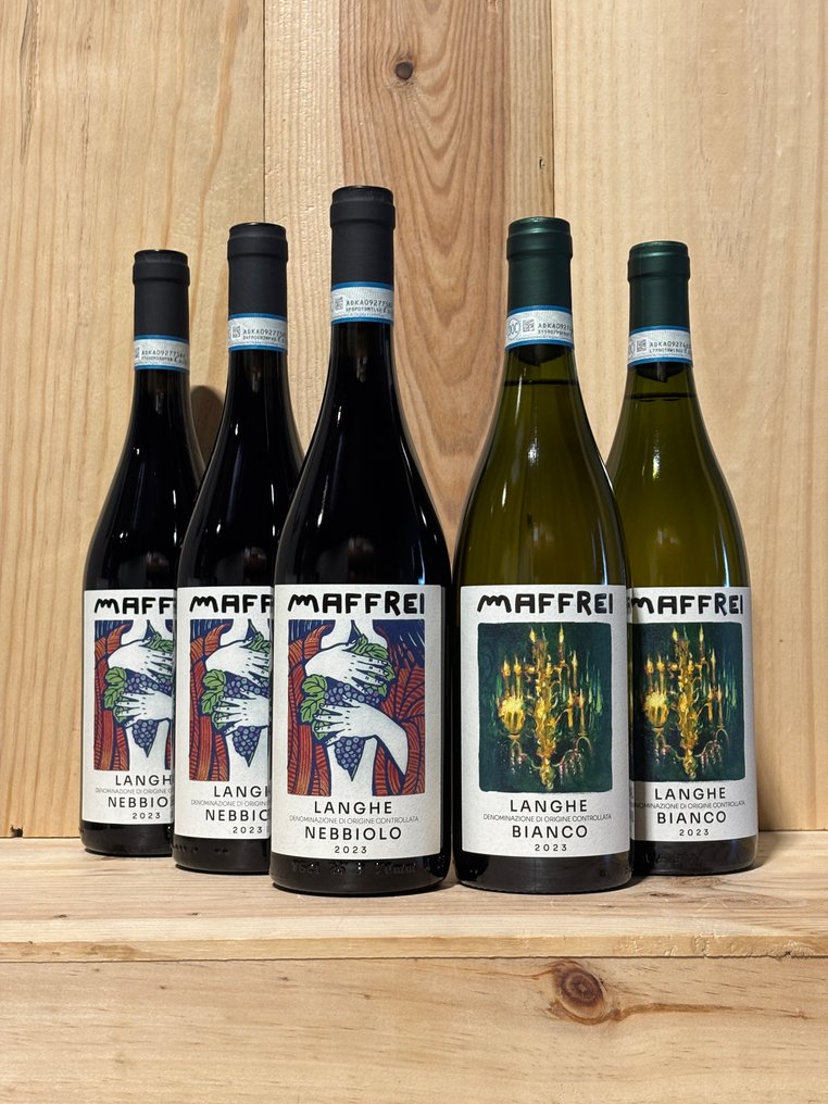 2023 x3 Nebbiolo & 2023 x2 Bianco, Maffrei - Piemont - 5 Bottles (0.75L) #1.0