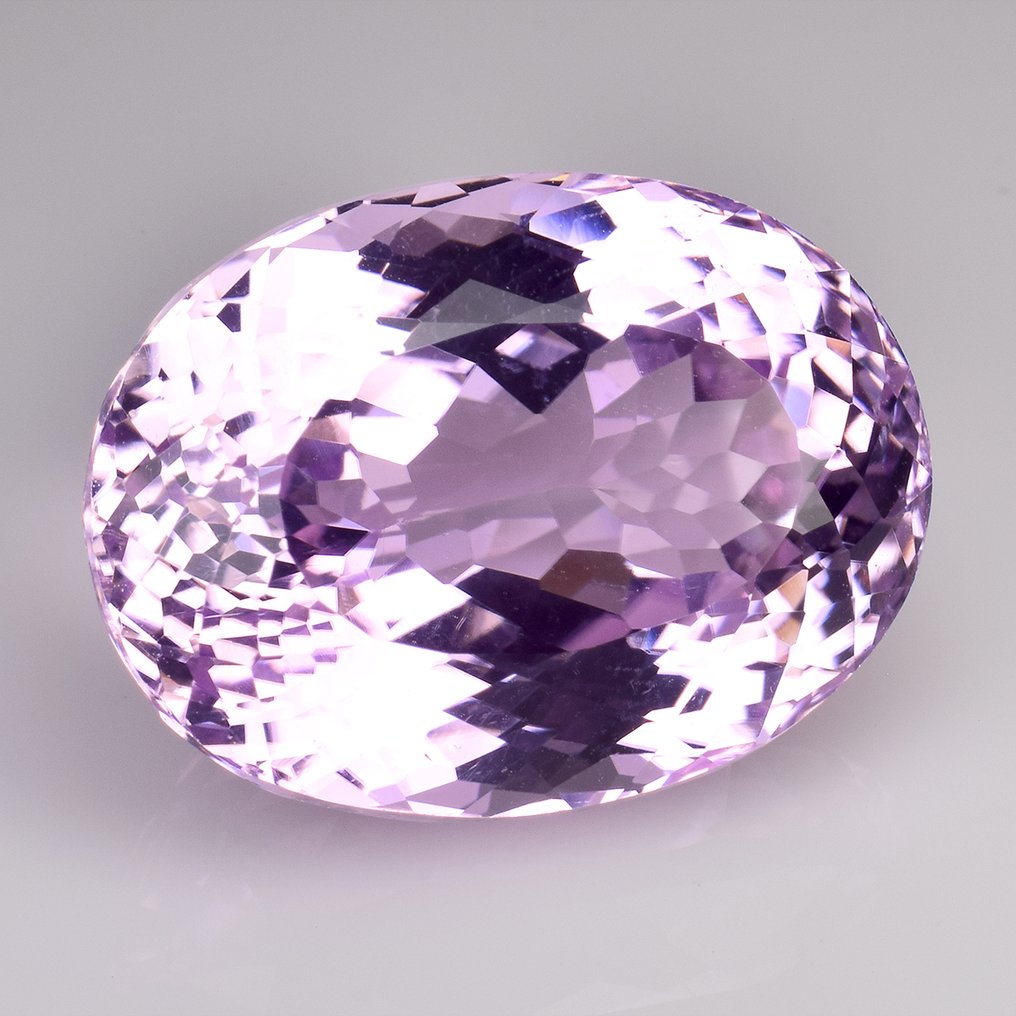 1 pcs  Ροζ, Μωβ Κουνζίτης  - 24.85 ct - Διεθνής Ένωση Έγχρωμων Πολύτιμων Λίθων (ICA GemLab) #1.0
