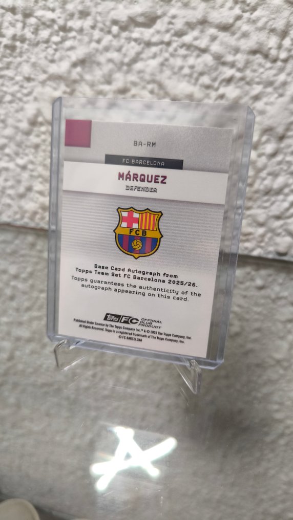 2025/26 Topps FC Barcelona Team Set Rafa Marquez Autograph /10 - 1 Card - Casi impecable (CI) #3.2