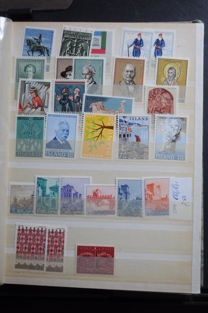 World  - Search party with various countries starting from classical in a stack of A5 stockbooks (186 #3.2