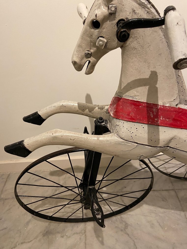 Unknown Manufacturer - Juguete - Antique 19th Century Toy Velocipede Or Child's Horse Tricycle, Probably French - 1850 - 1900 #3.2