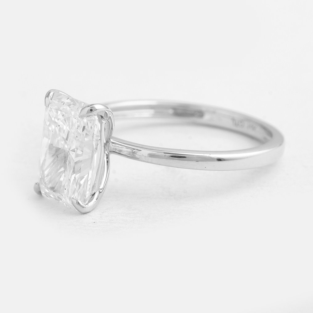 No reserve price - Ring - 14 kt. White gold - 3.01ct. tw. Diamond (Lab-grown) - Diamond #2.1