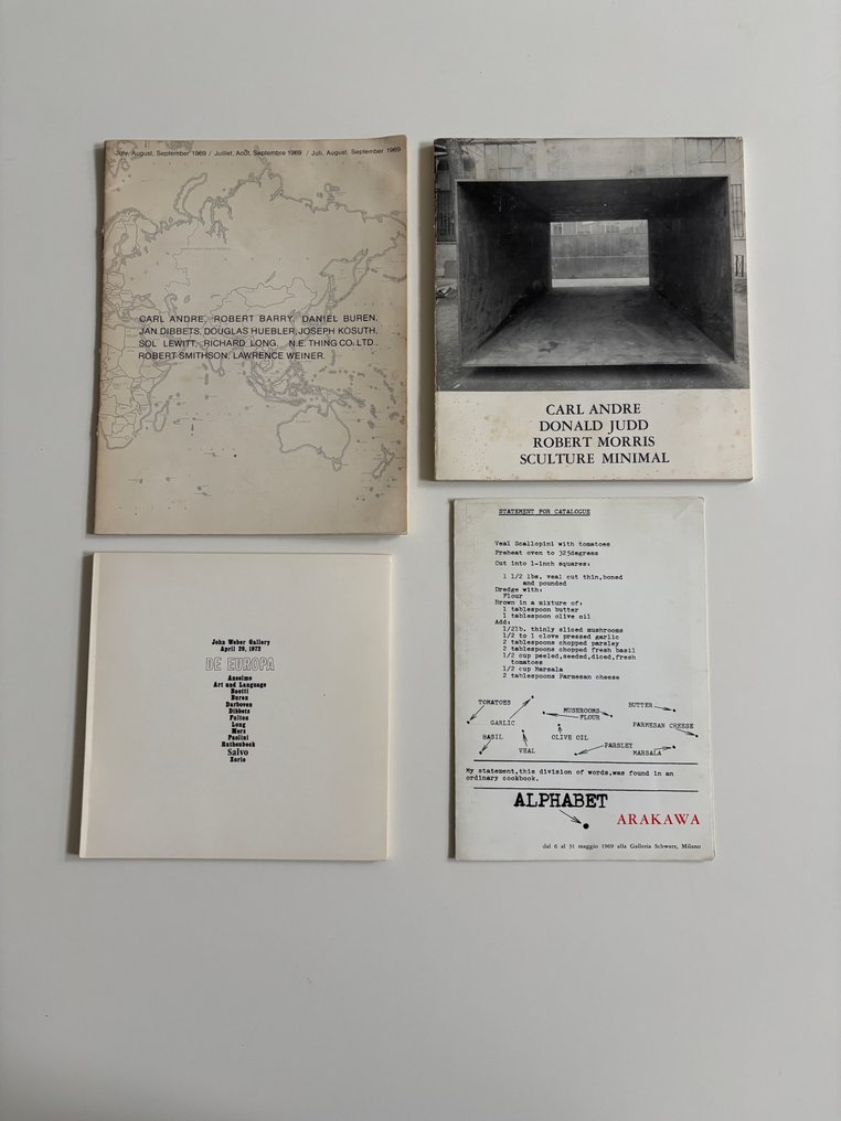 Seth Siegelaub, Panza di Biumo, John Weber Gallery - Lot with 4 publications Minimal, Conceptual Art - 1969-1980 #1.0