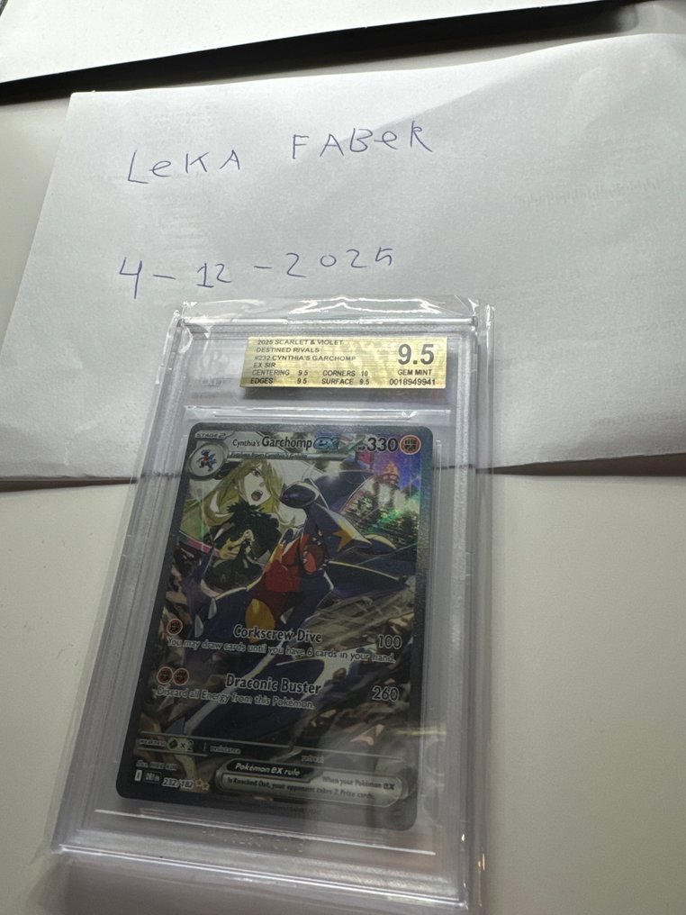 Pokémon - 1 Graded card - Cynthia's Garchomp Folie, Hemmelig sjelden - Beckett 9.5 - Scarlet & Violet - Destined Rivals #3.2