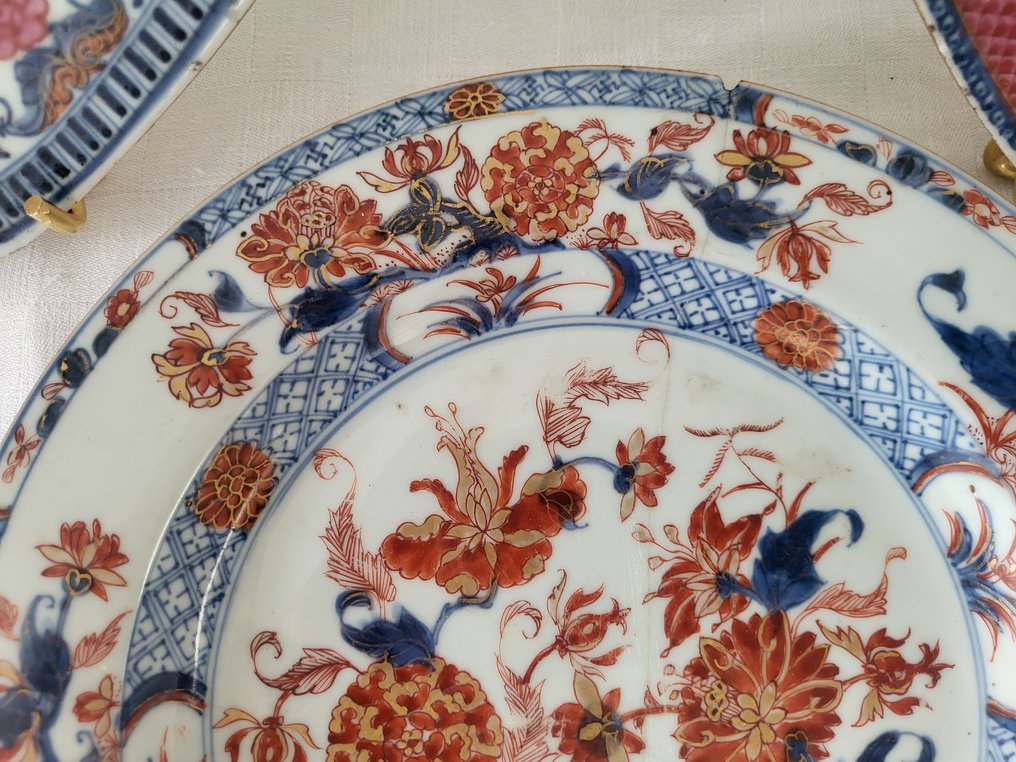 盘子 - chine Kangxi 3 belles assiettes kakiemon  et Imari - 瓷 #2.1