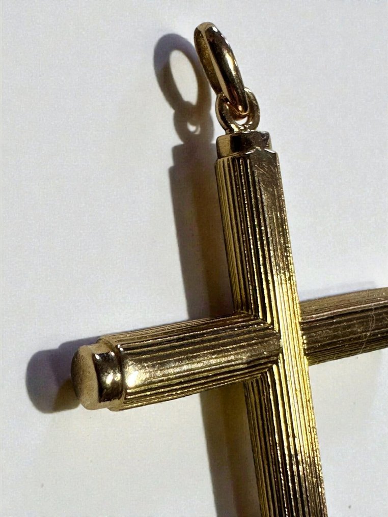 Κρεμαστό κόσμημα - 18 καράτια Κίτρινο χρυσό - Παλιά χρυσή σταυροειδή #2.1