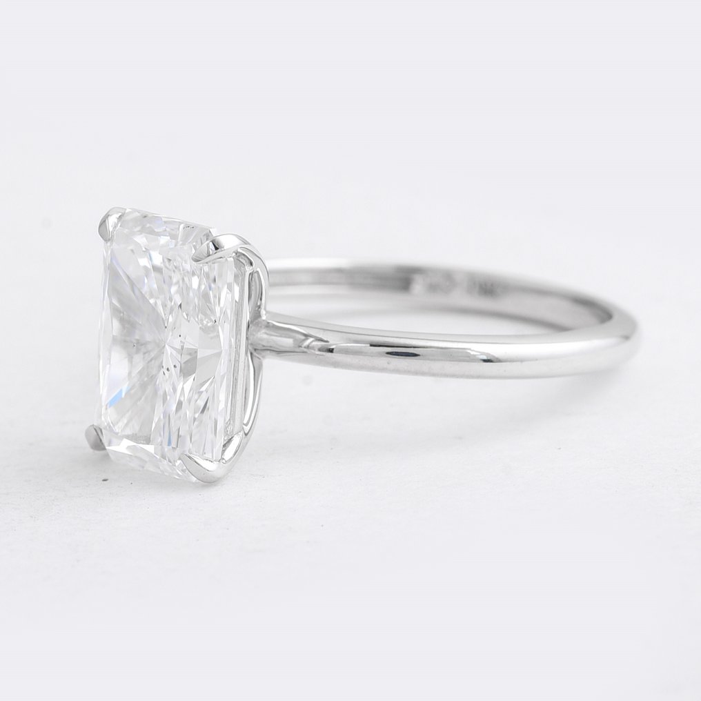 χωρίς τιμή ασφαλείας - Δαχτυλίδι - 14 καράτια Λευκός χρυσός - 3.04ct. tw. Διαμάντι (Εργαστηριακής καλλιέργειας) - Διαμάντι #2.1