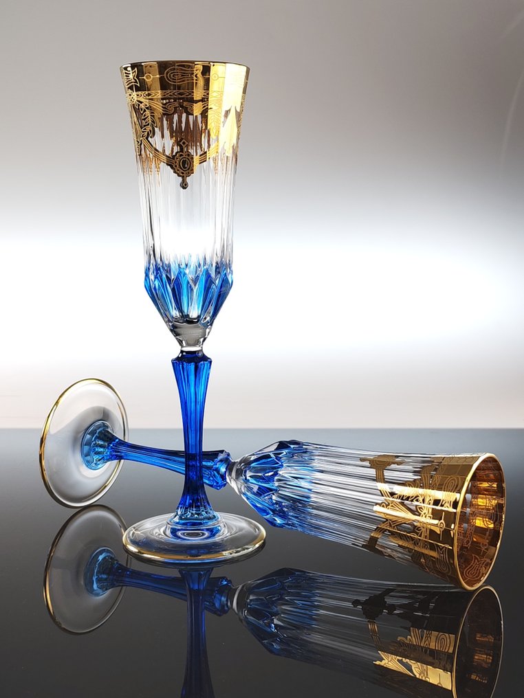 香槟笛 (6) - 24K金 - 手工绘制的金色长笛 #3.2