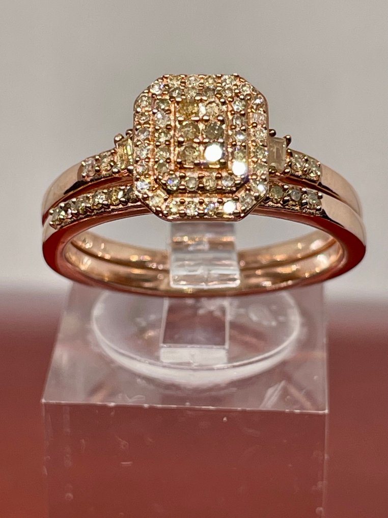 Ei pohjahintaa - Sormus Hopea - 0.51ct. tw. Timantti (Luonnollinen) #2.1