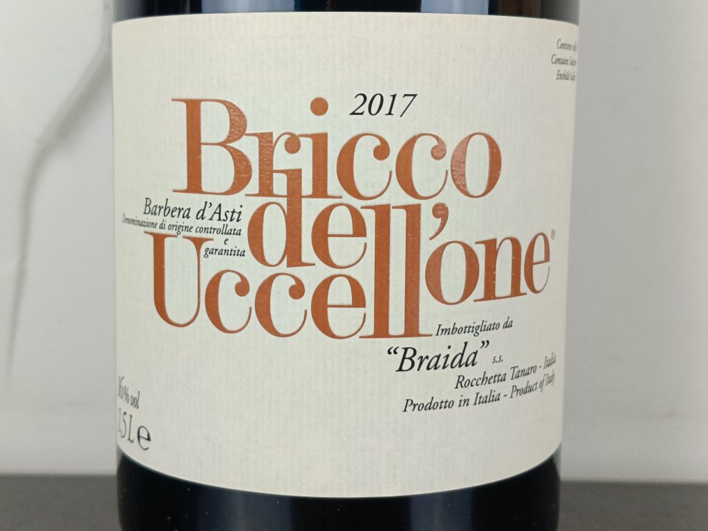 2017 Braida, Barbera d Asti Bricco dell Uccellone - Piedmont DOCG - 1 Magnum (1.5L) #3.2
