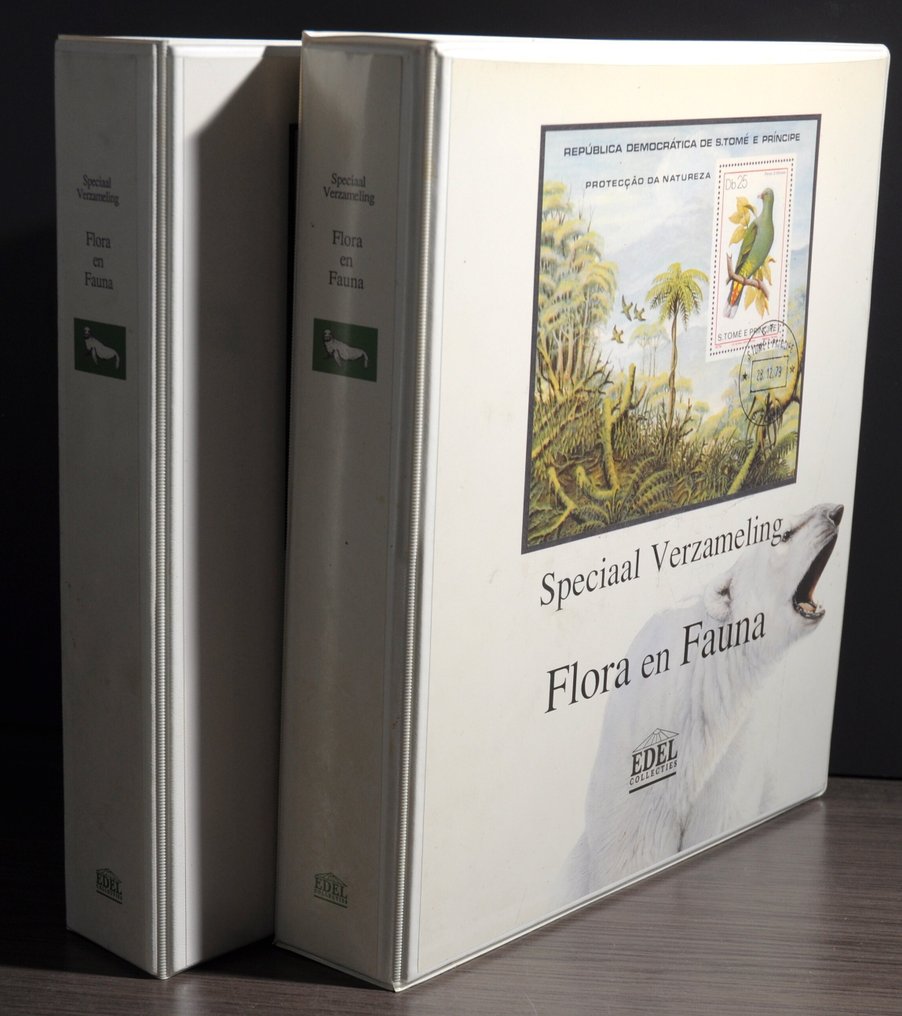 Temático - Grande coleção descrita de "Flora e Fauna" com séries e blocos em 2 álbuns especiais da Edel (236 #1.0