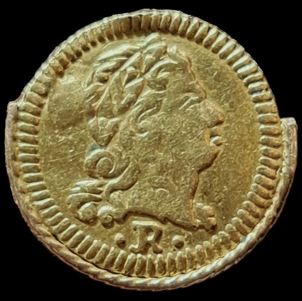 Portugal. João V (1706-1750). Cruzadinho (400 Reis) - 1734 "R" ouro (Zonder minimumprijs) #1.0