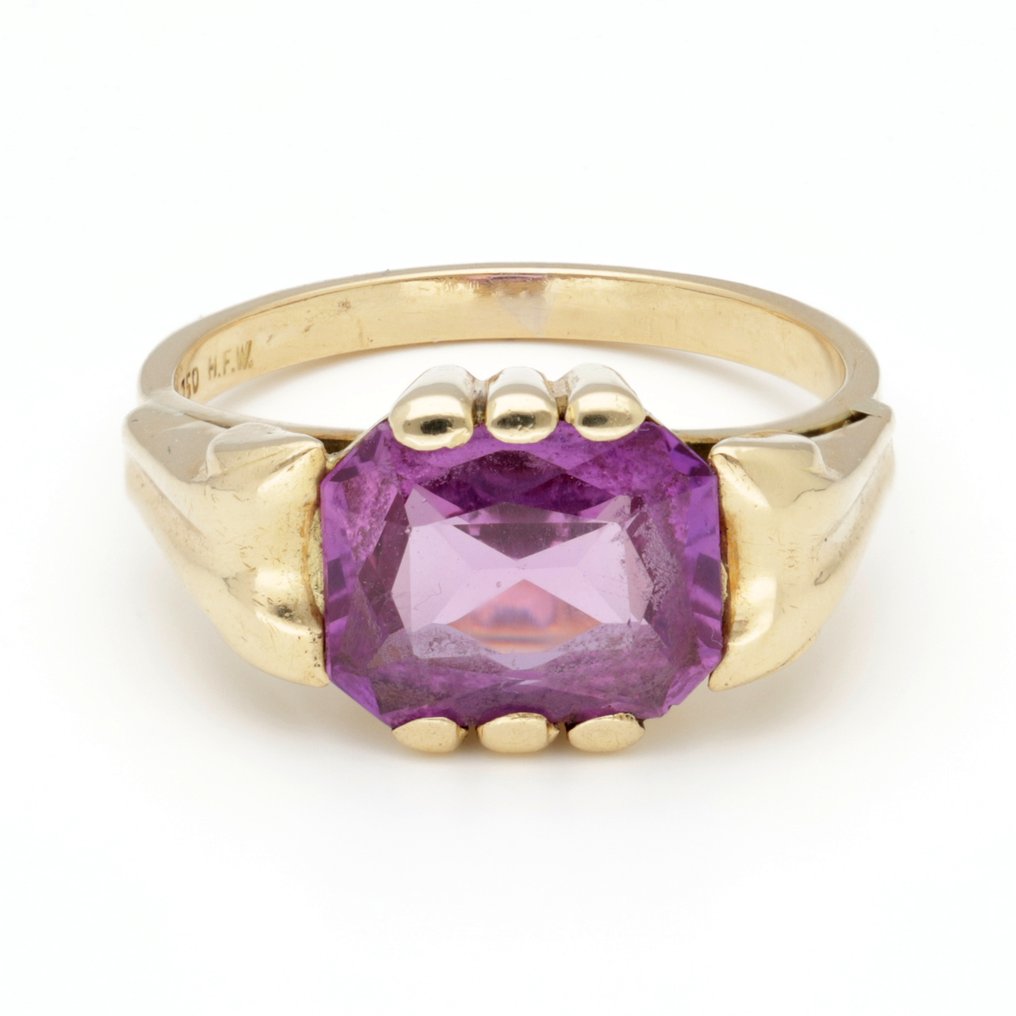 Gyűrű - 18 kt. Sárga arany Zafír #1.0