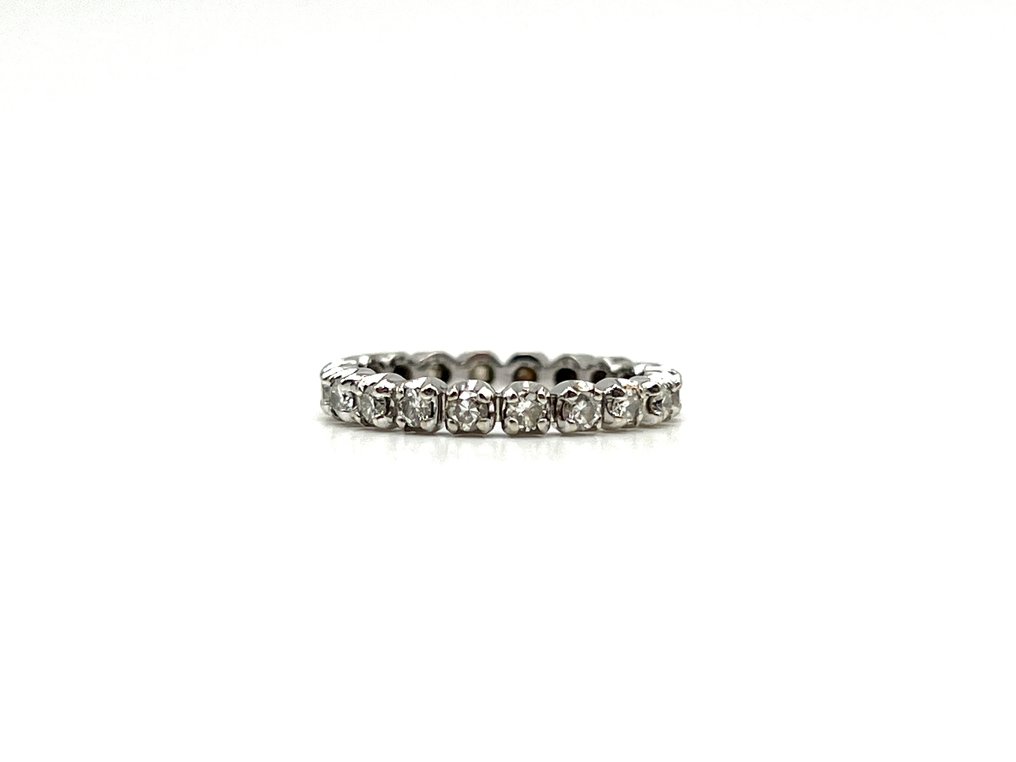 没有保留价 - 戒指 - 18K包金 白金 - 0.60ct. tw. 钻石 (天然) #2.1