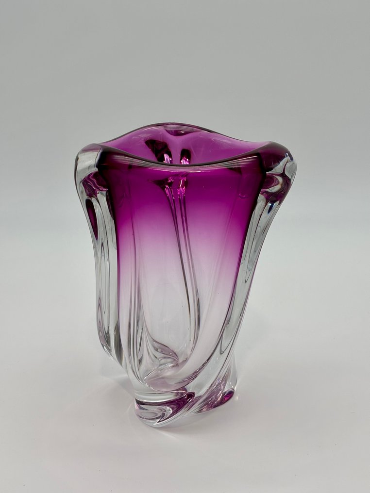 Val Saint Lambert - Vaso - Mulette - ametista - Cristallo #3.2