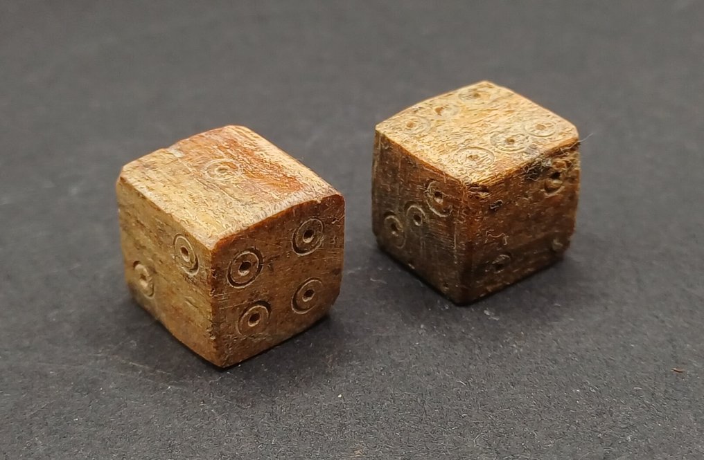 古罗马 骨 玩骰子 - 11 mm  (没有保留价) #1.0